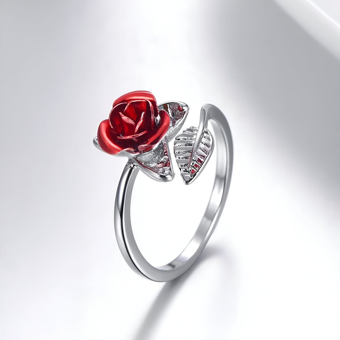 Bague Rose Or Ajustable Femme
