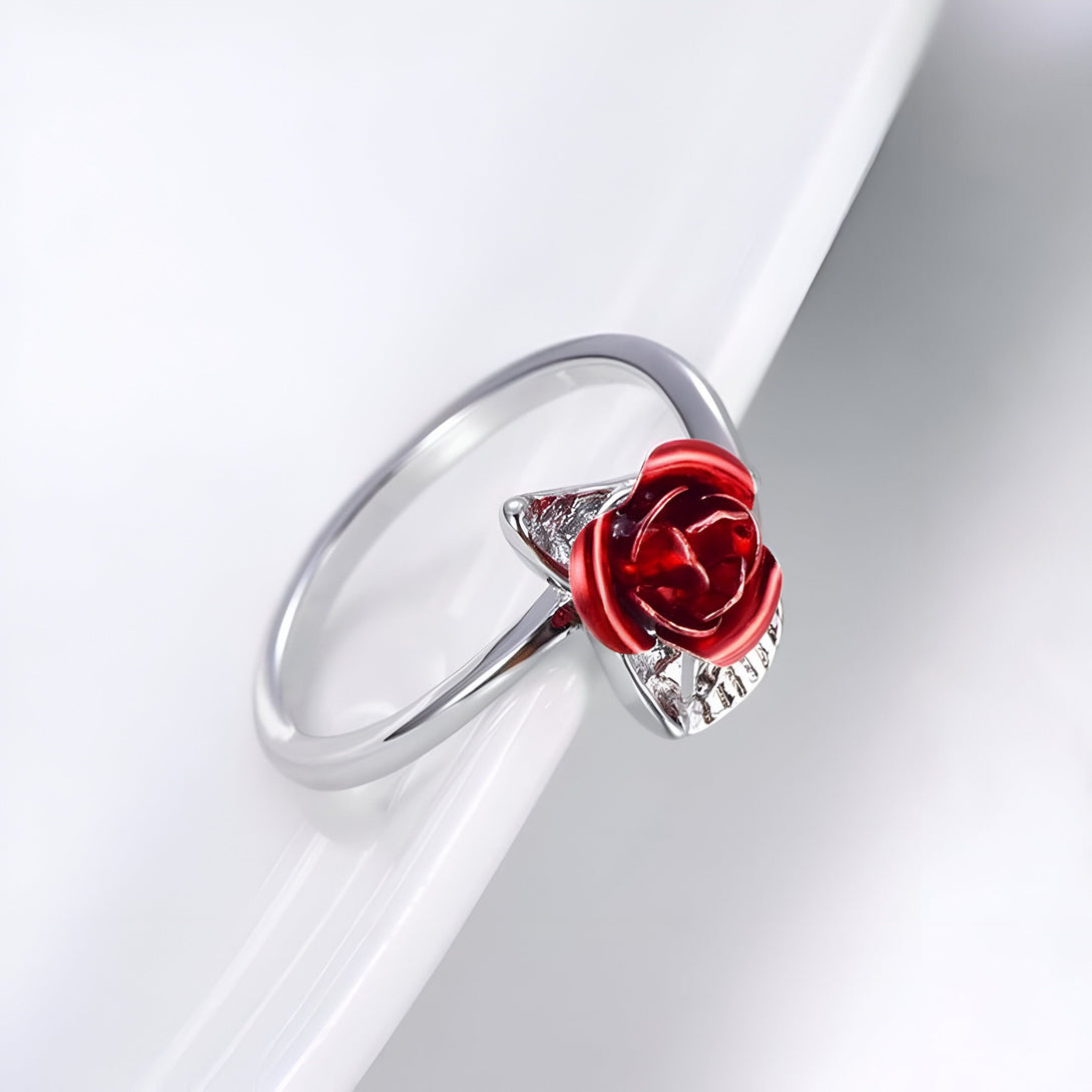 Bague Rose Or Ajustable Femme
