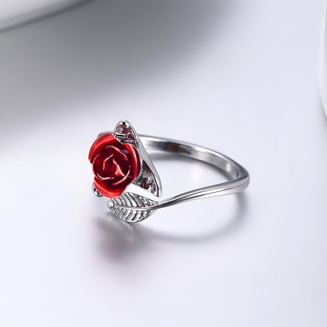 Bague Rose Or Ajustable Femme
