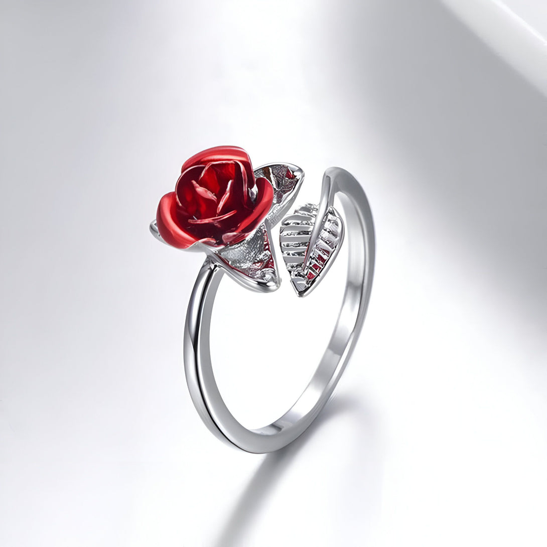 Bague Rose Or Ajustable Femme

