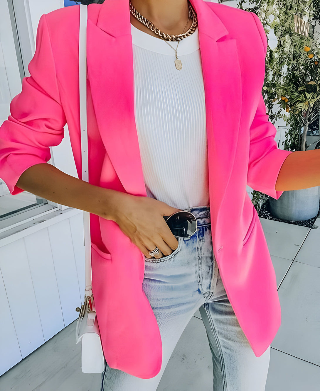 Blazer Femme Élégant Printemps/Automne
