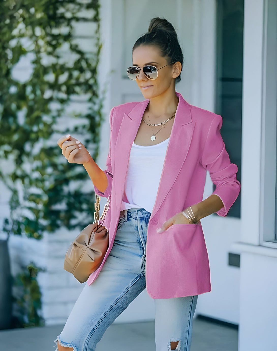 Blazer Femme Élégant Printemps/Automne
