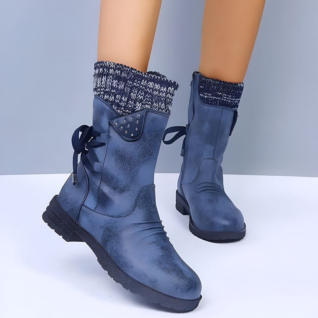 Bottes Femme Mi-Mollet Chaudes
