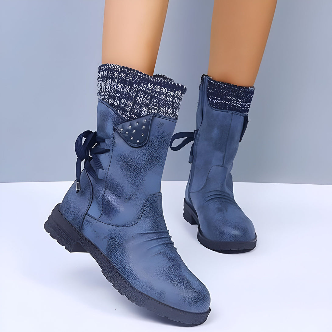 Bottes Femme Mi-Mollet Chaudes
