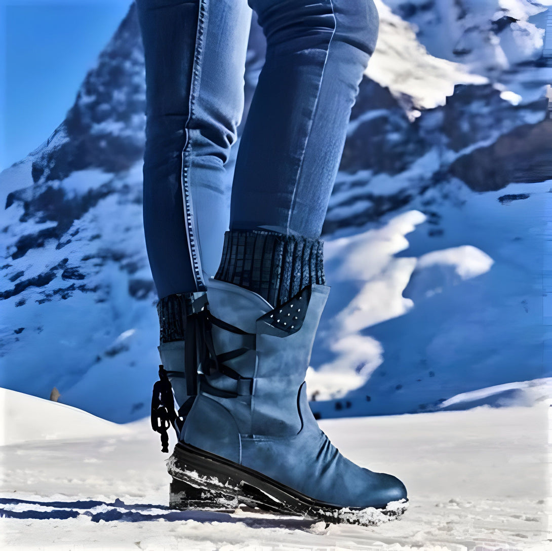 Bottes Femme Mi-Mollet Chaudes
