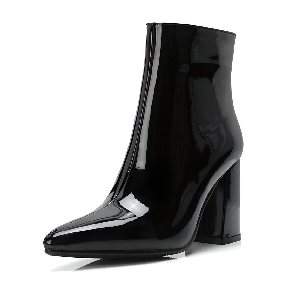 Bottillons Brillants Femme Talon Bloc
