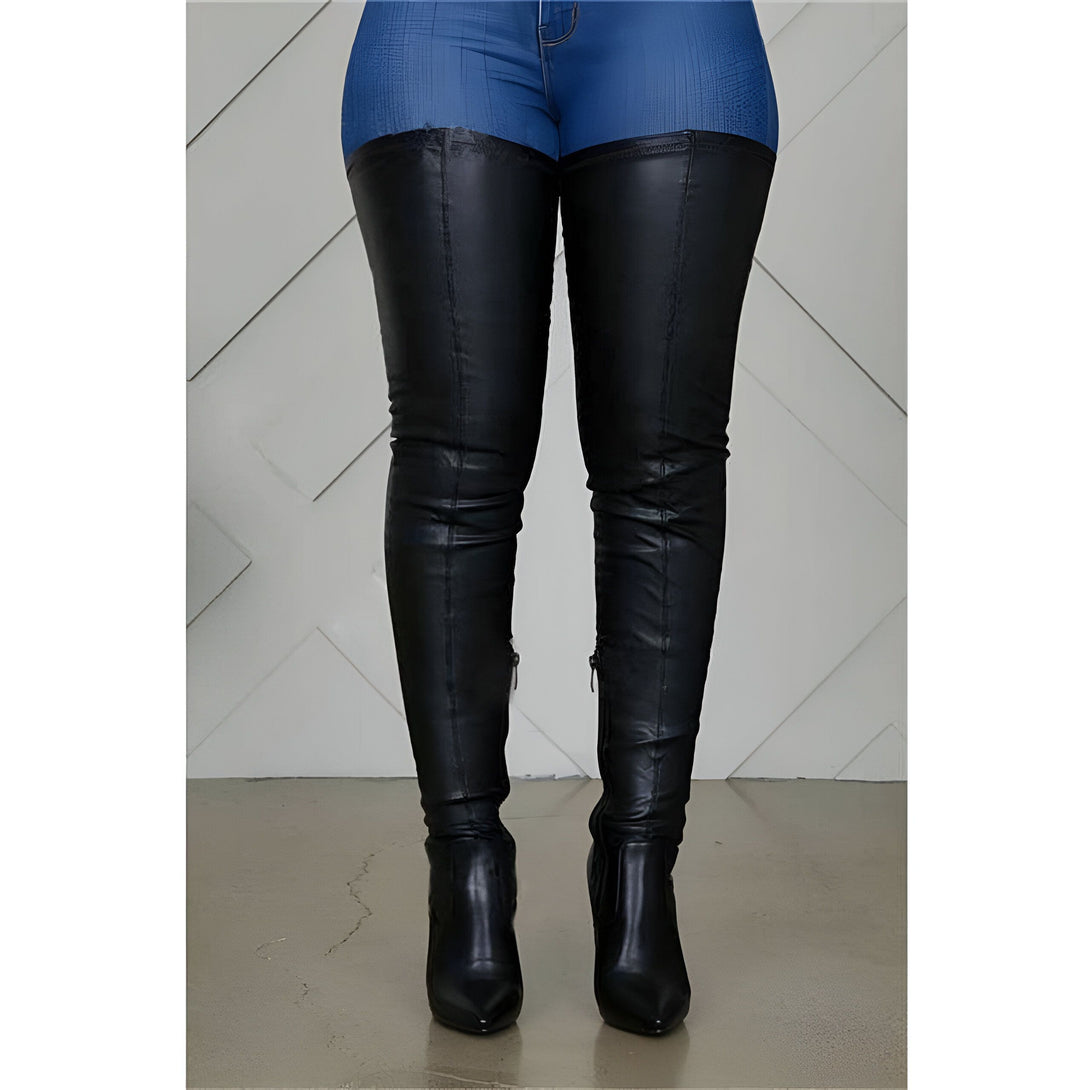 Bottines Cuissardes Femme Talon Aiguille
