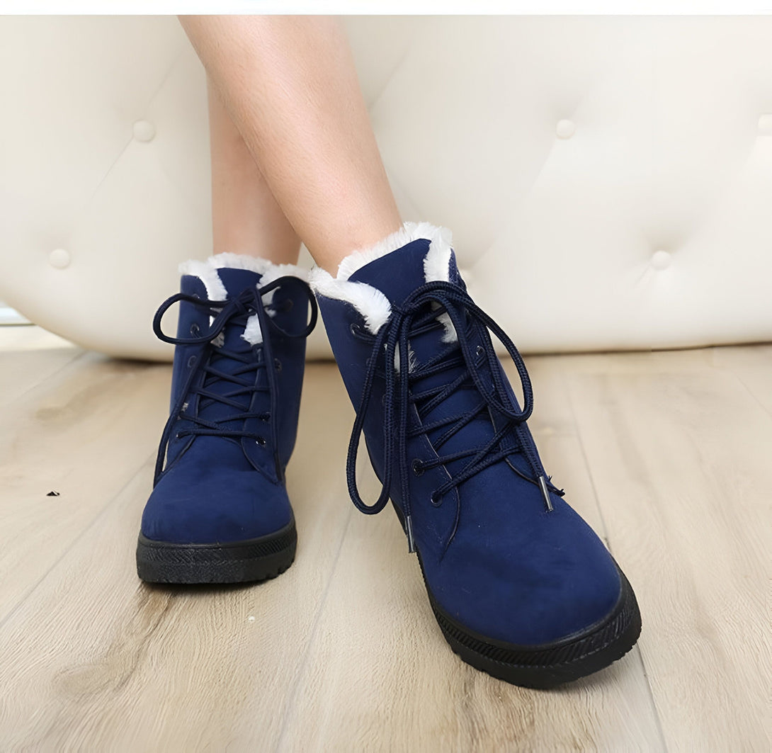 Bottines Femme Fourrées Chaudes Hiver
