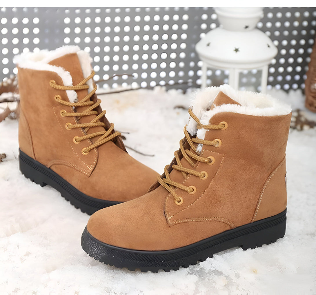 Bottines Femme Fourrées Chaudes Hiver
