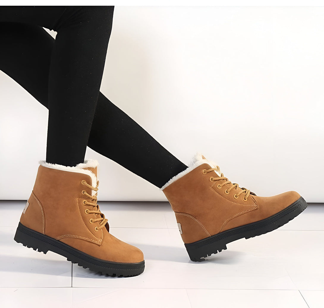 Bottines Femme Fourrées Chaudes Hiver
