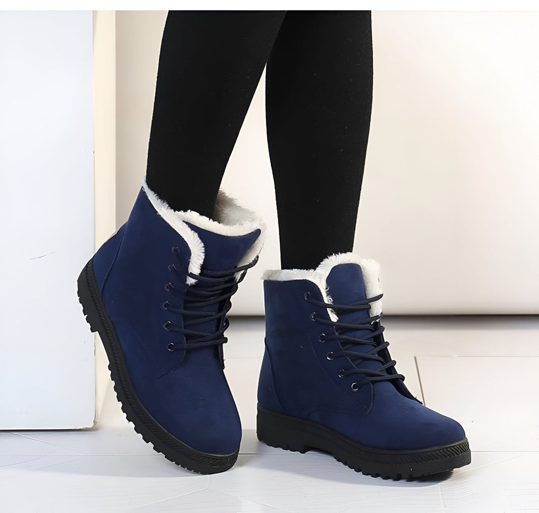 Bottines Femme Fourrées Chaudes Hiver
