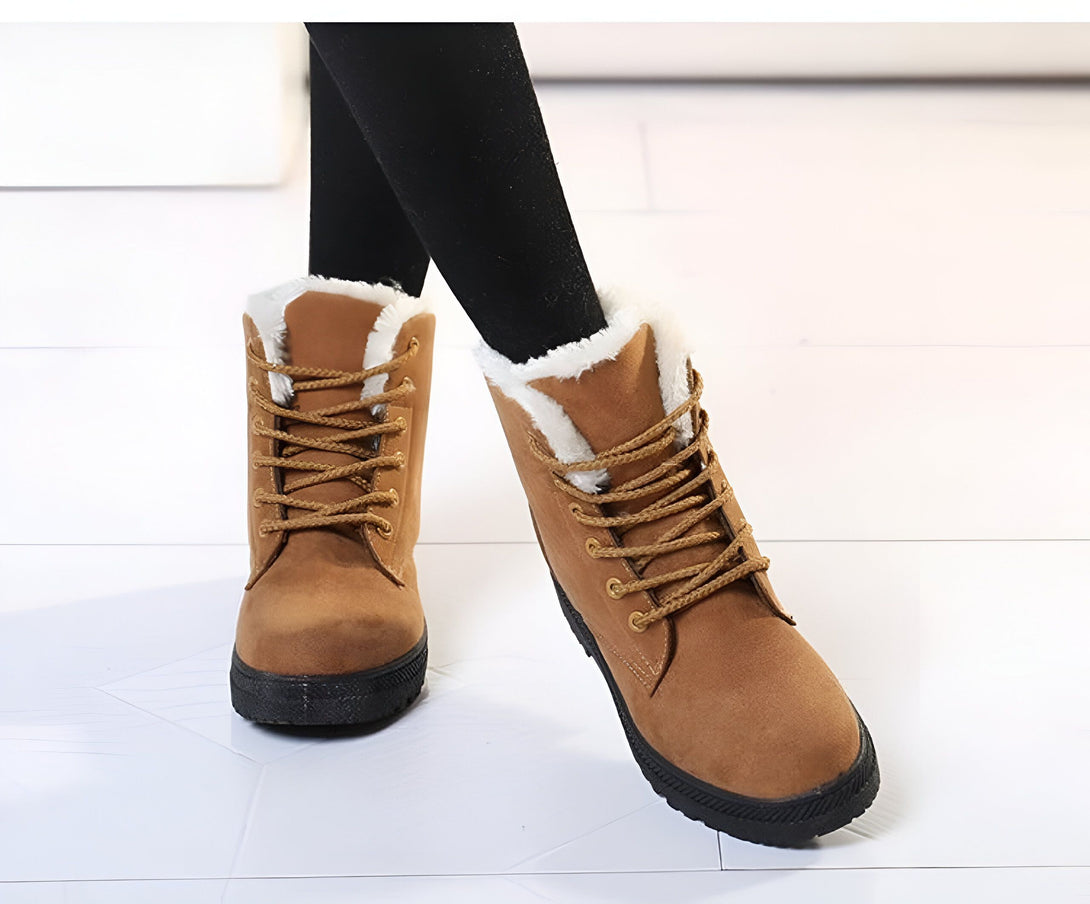 Bottines Femme Fourrées Chaudes Hiver
