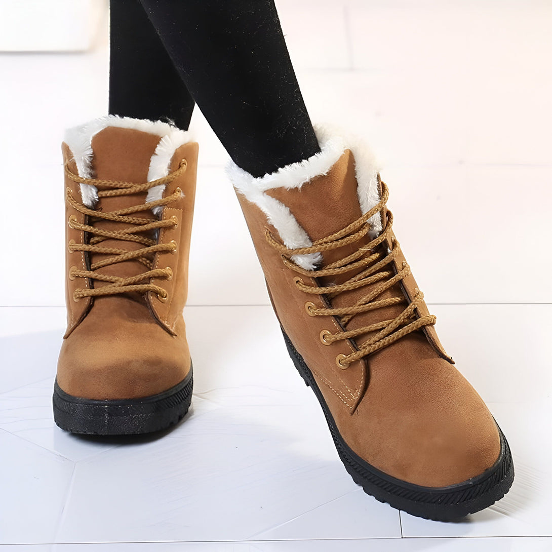 Bottines Femme Fourrées Chaudes Hiver
