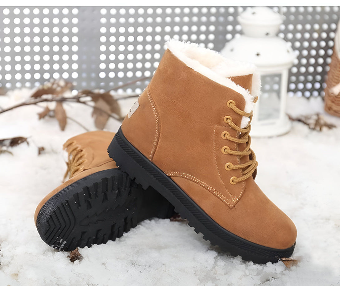 Bottines Femme Fourrées Chaudes Hiver
