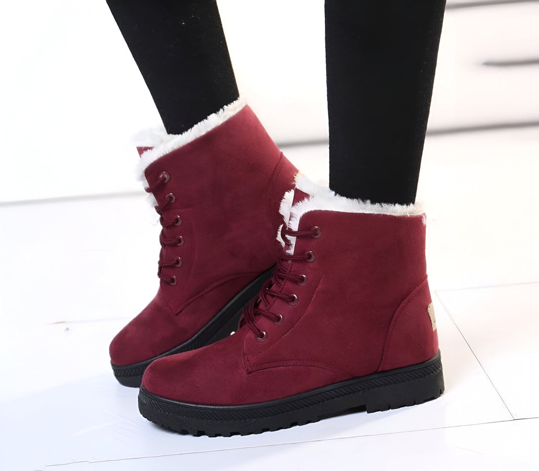 Bottines Femme Fourrées Chaudes Hiver
