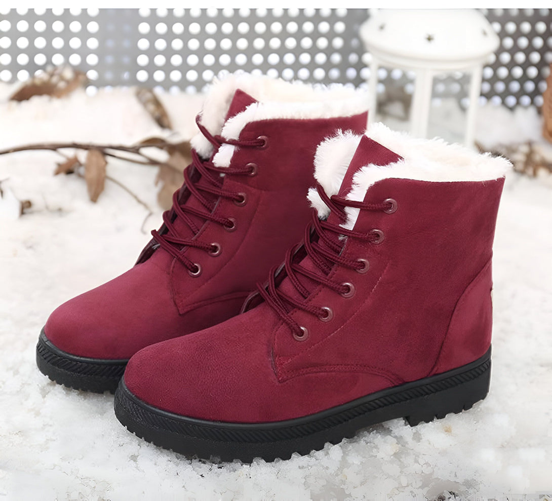 Bottines Femme Fourrées Chaudes Hiver
