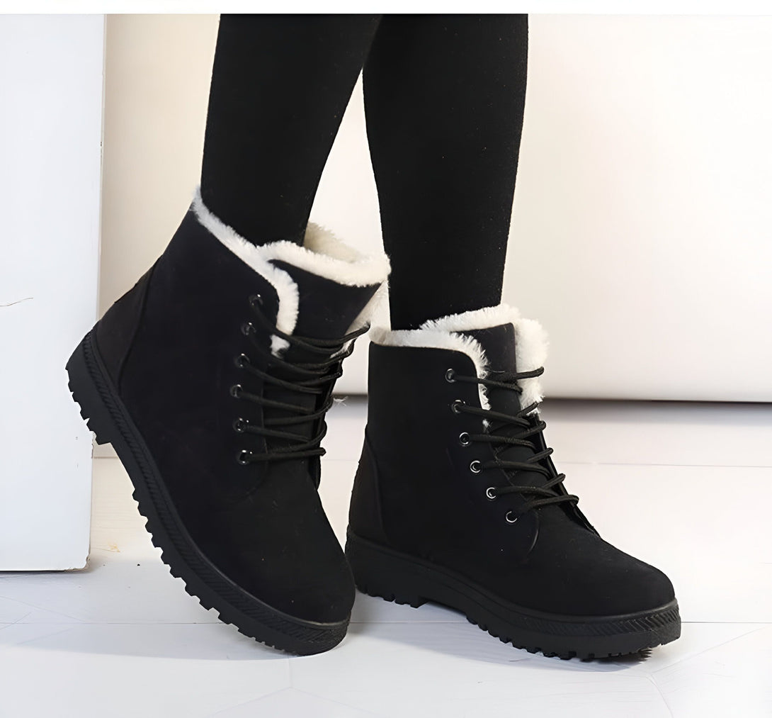 Bottines Femme Fourrées Chaudes Hiver

