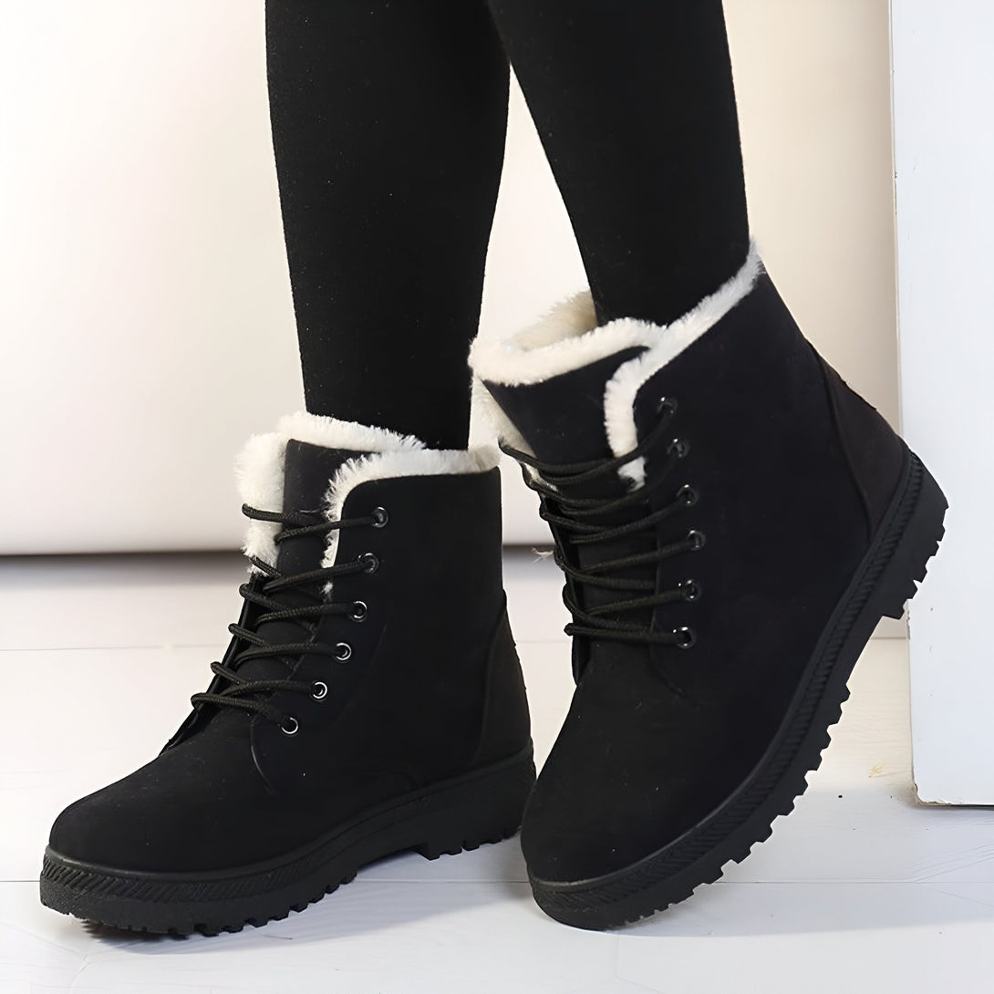 Bottines Femme Fourrées Chaudes Hiver
