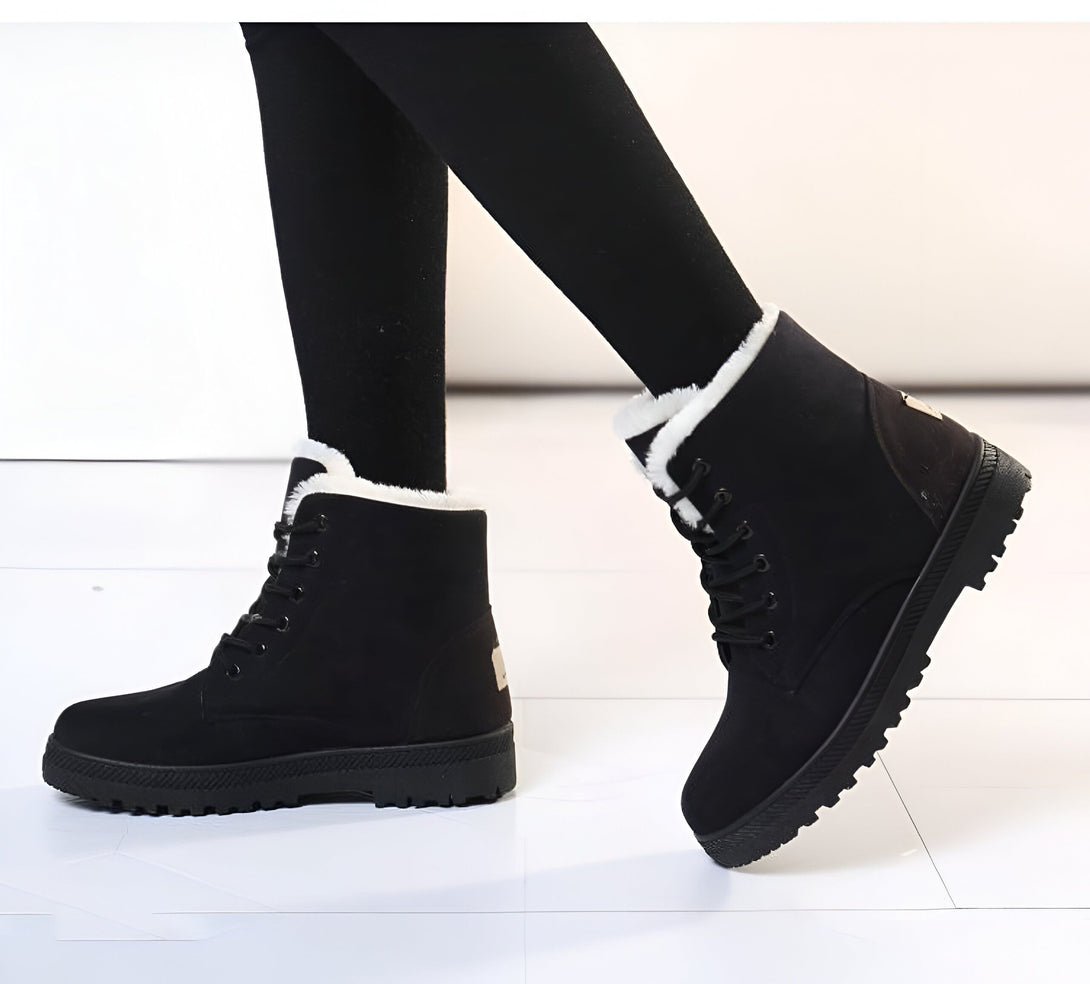 Bottines Femme Fourrées Chaudes Hiver
