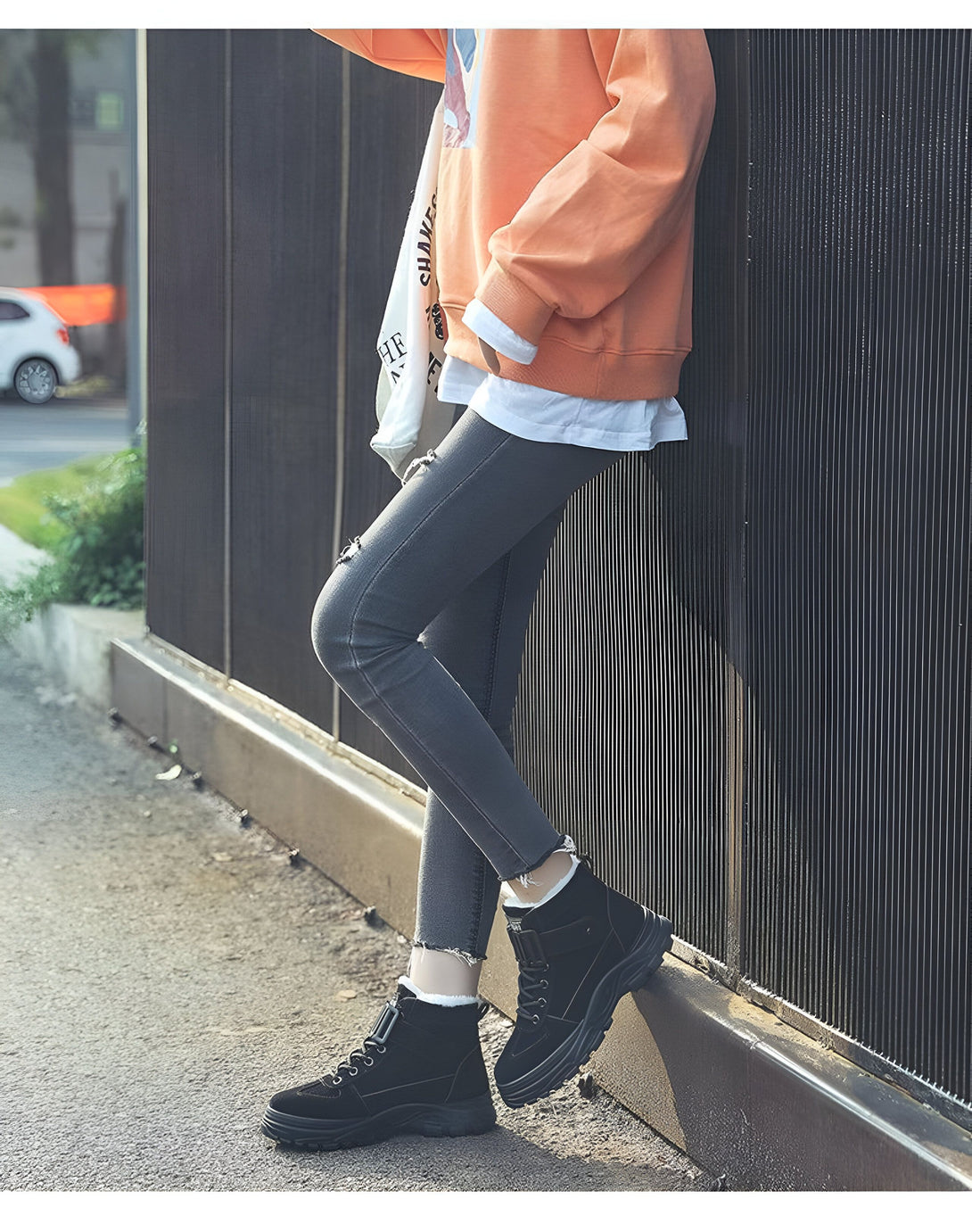 Bottines Femme Hiver Chaudes Fourrées
