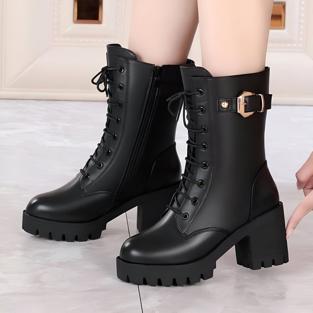 Bottines Femme Hiver Talon Bloc
