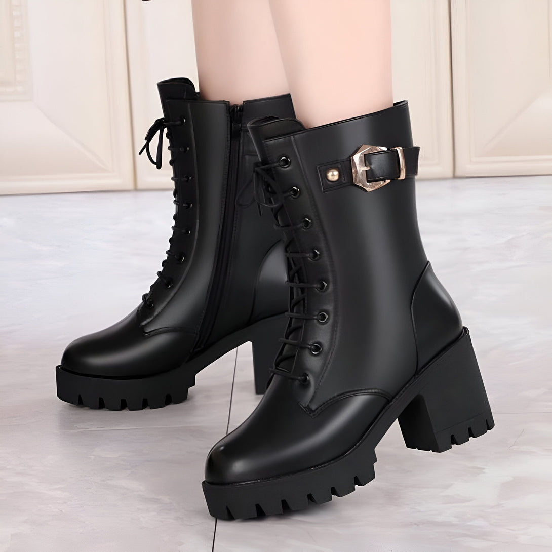 Bottines Femme Hiver Talon Bloc
