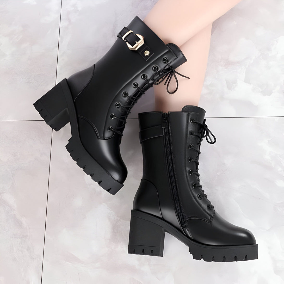 Bottines Femme Hiver Talon Bloc
