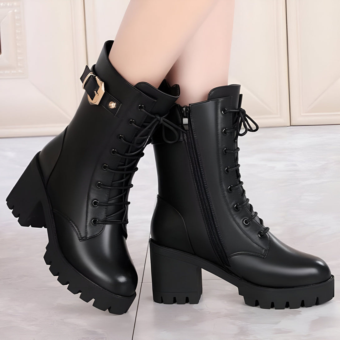 Bottines Femme Hiver Talon Bloc
