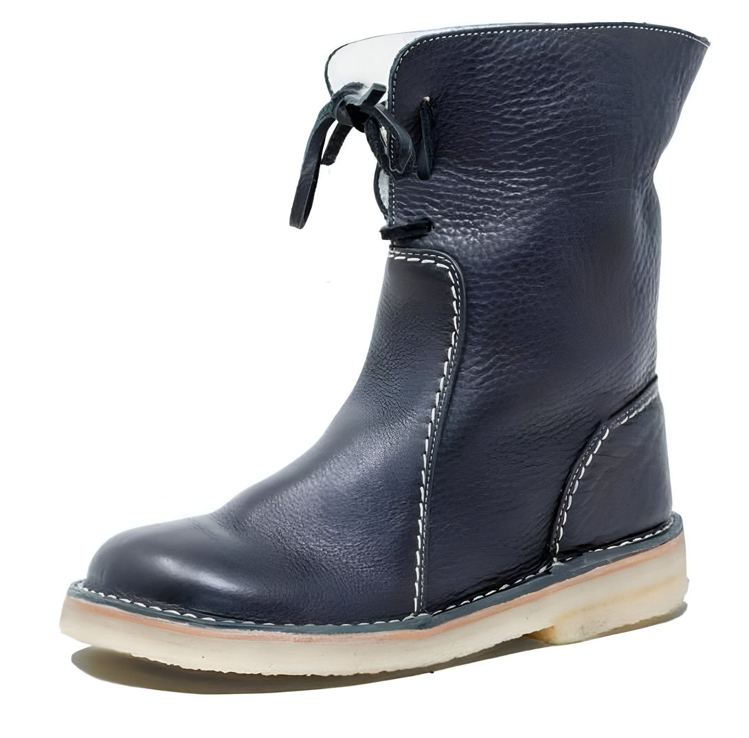 Bottines Femme Lacets Fourrées Chaudes
