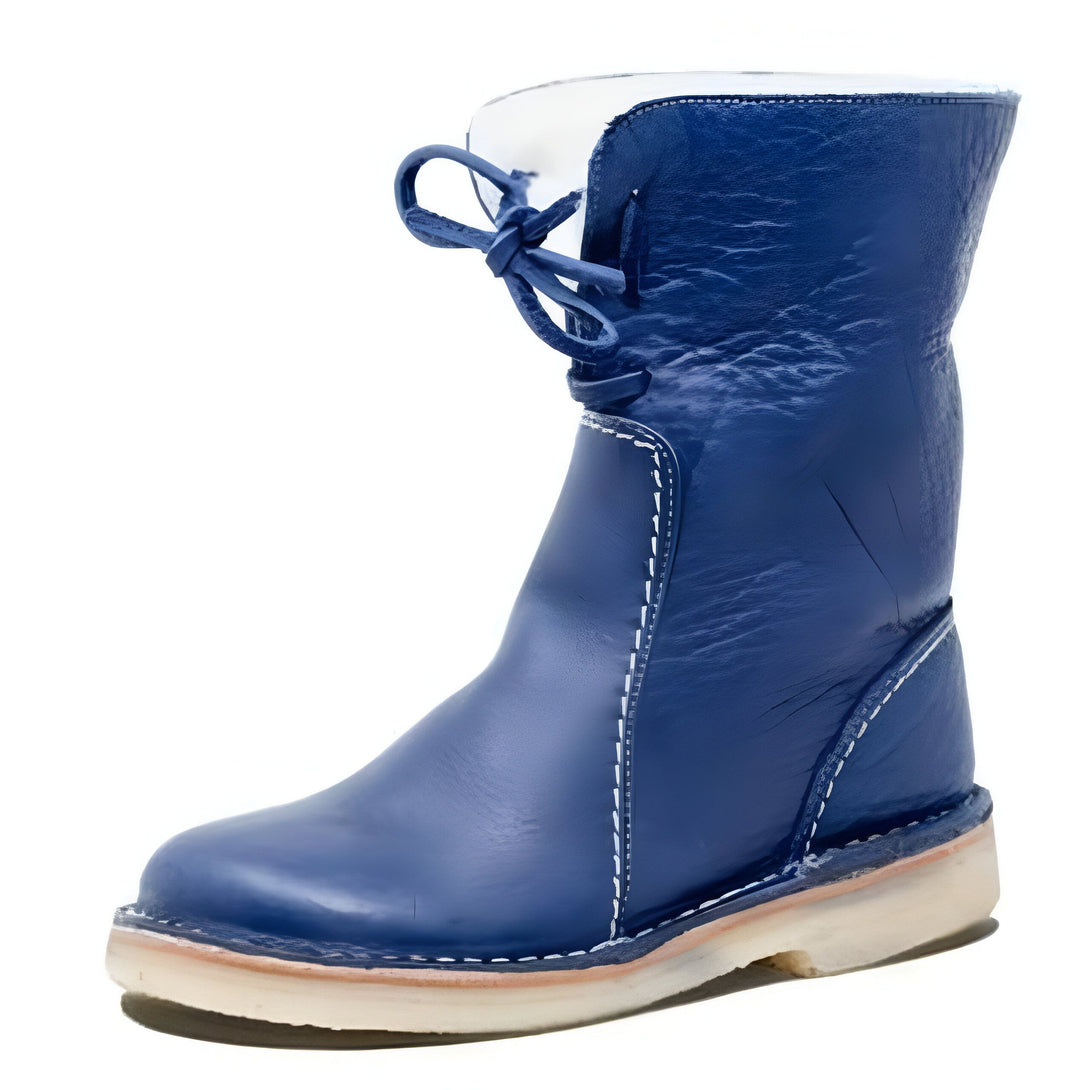 Bottines Femme Lacets Fourrées Chaudes
