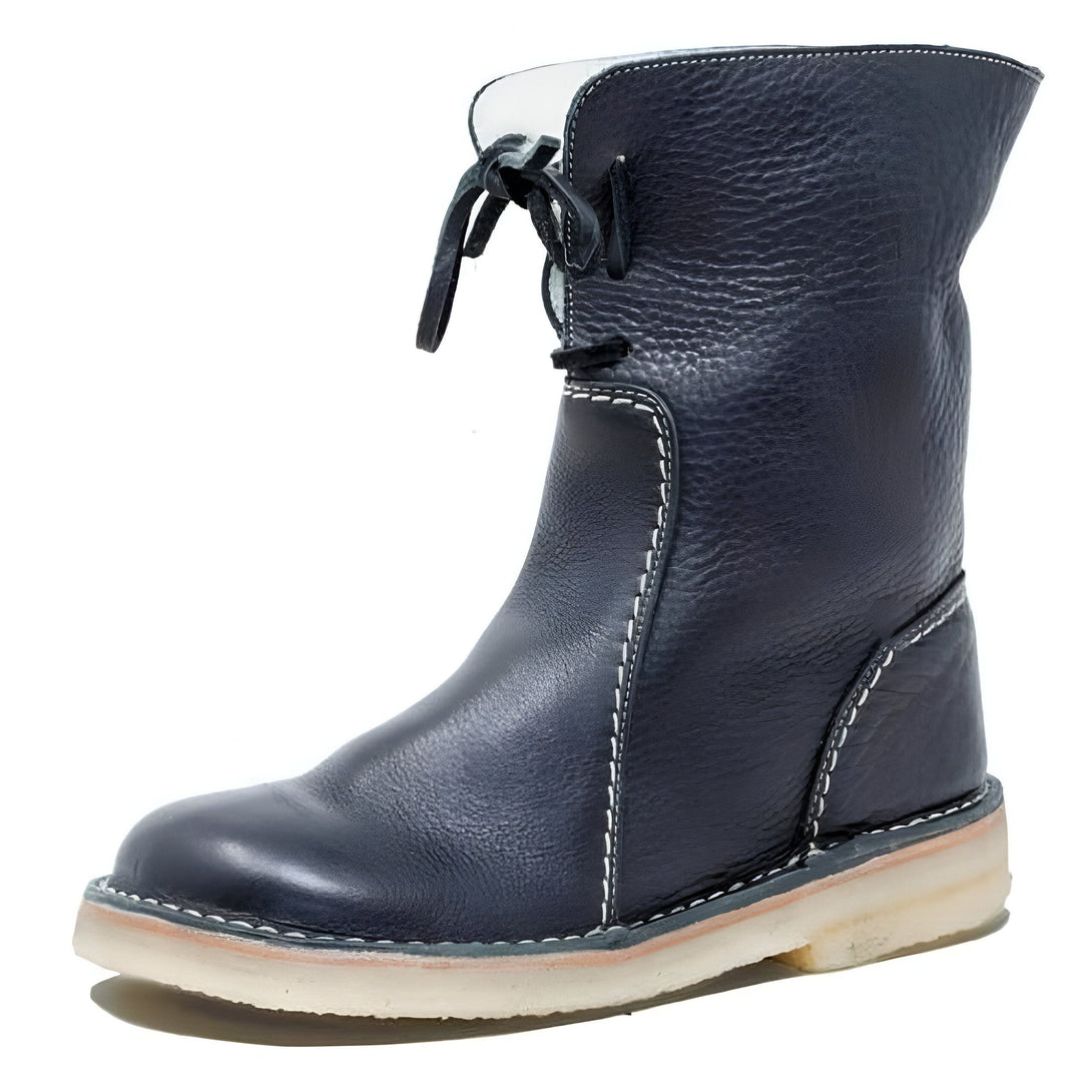 Bottines Femme Lacets Fourrées Chaudes
