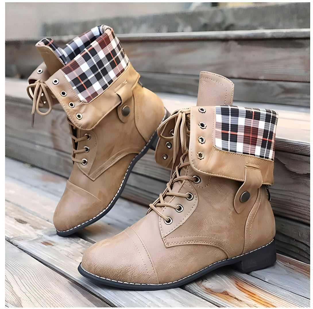 Bottines Femme Marron à Lacets
