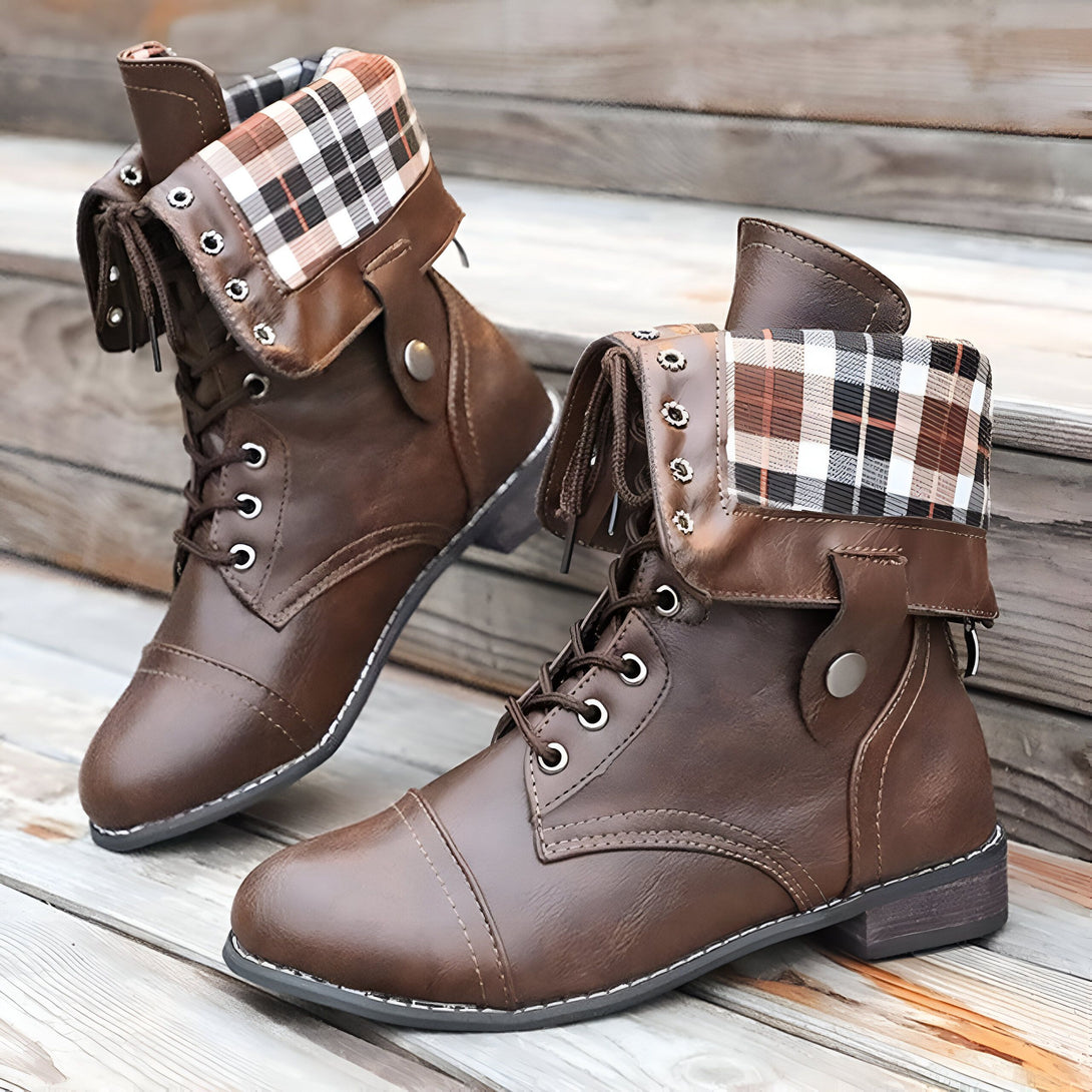 Bottines Femme Marron à Lacets
