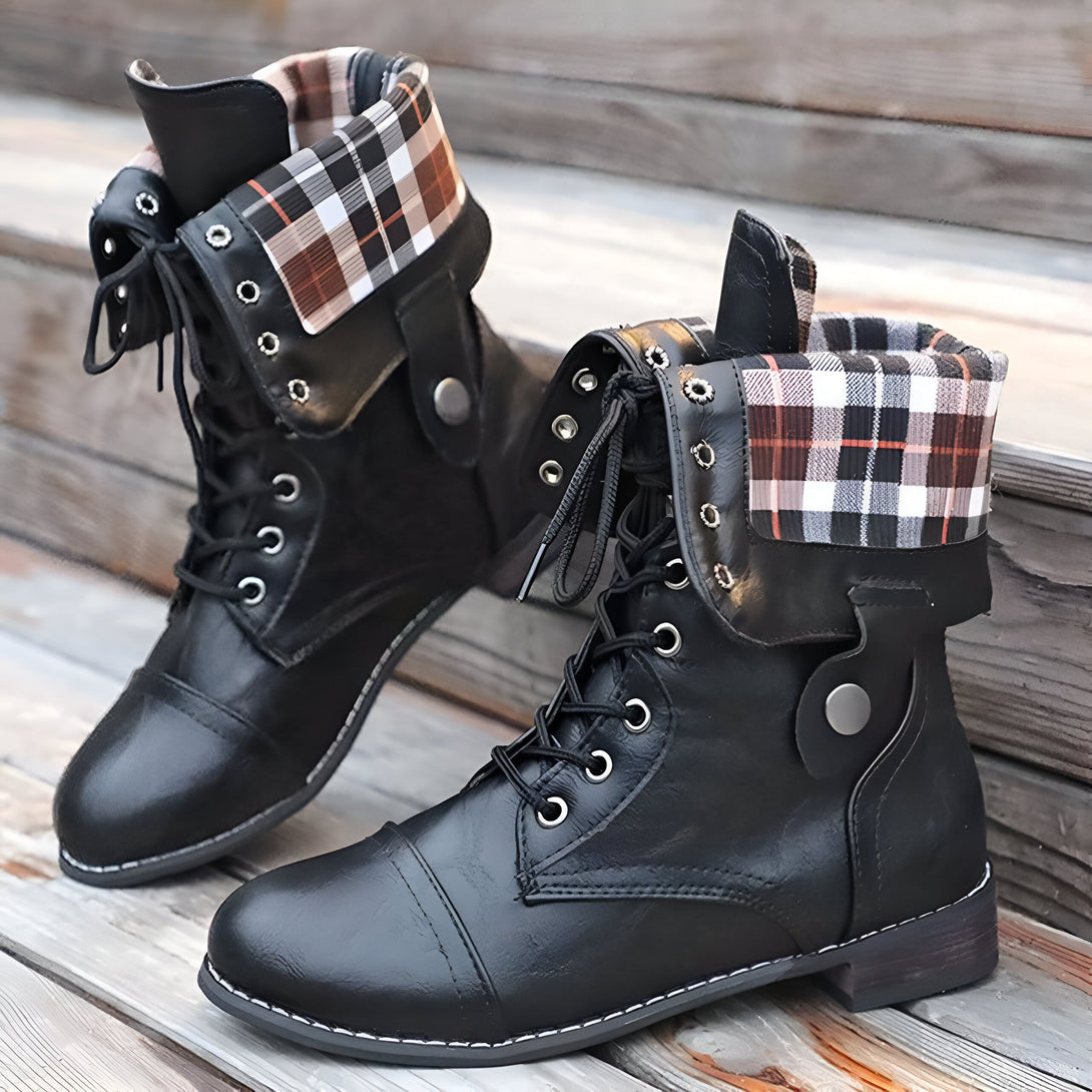 Bottines Femme Marron à Lacets
