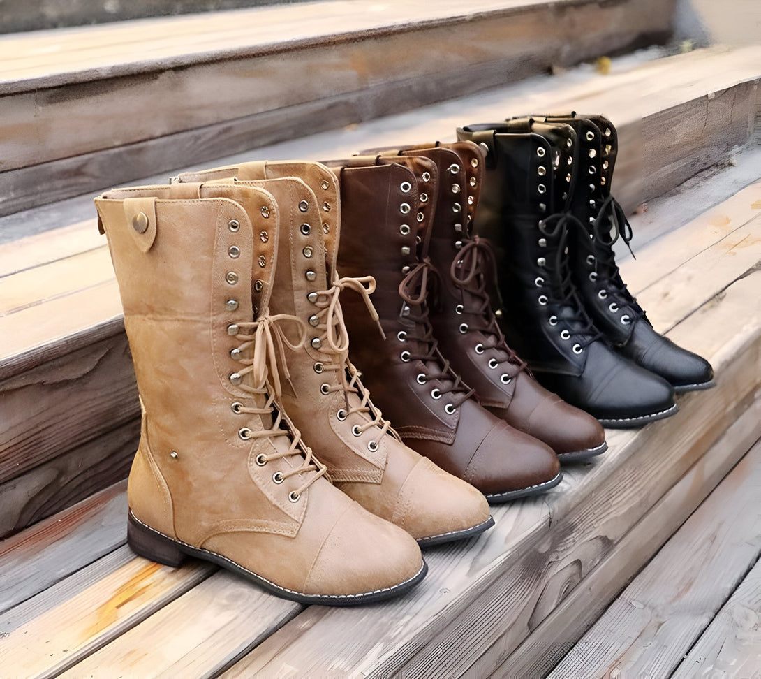 Bottines Femme Marron à Lacets
