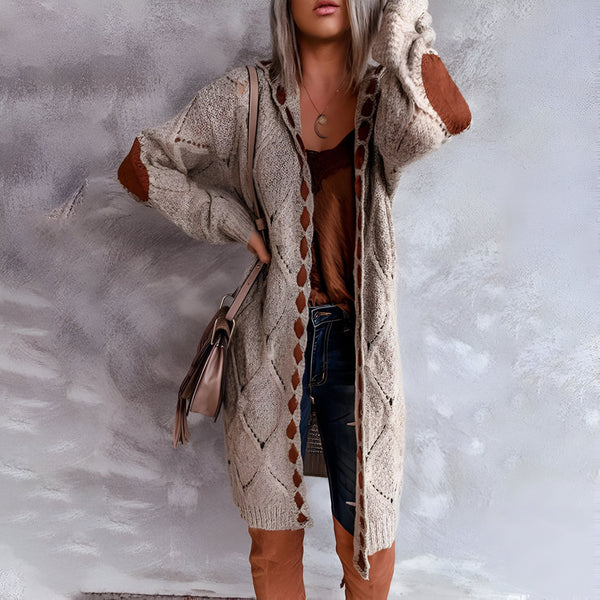 Cardigan Hiver Femme Long Manches Longues
