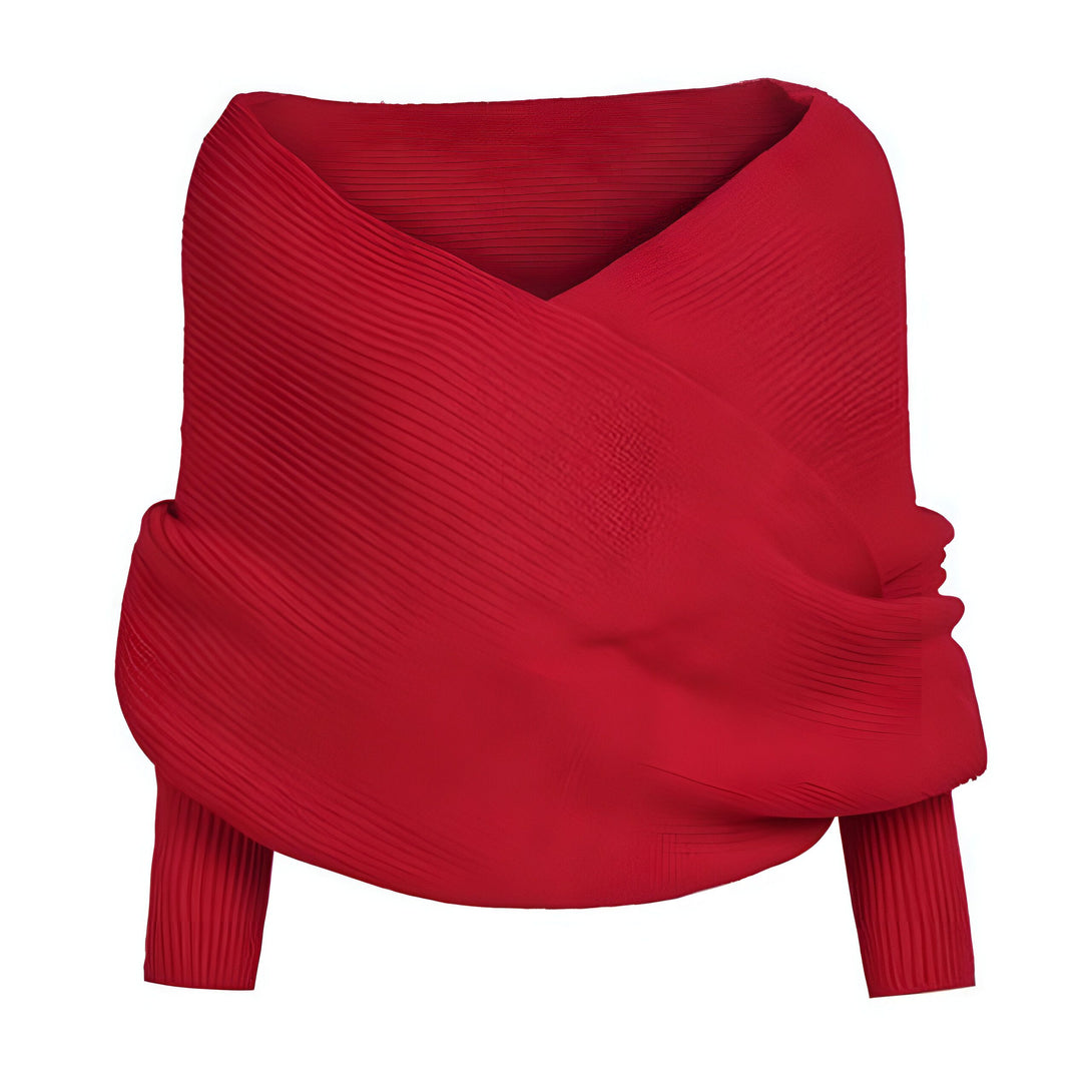 Châle Femme Hiver Tricot Cache-Cœur
