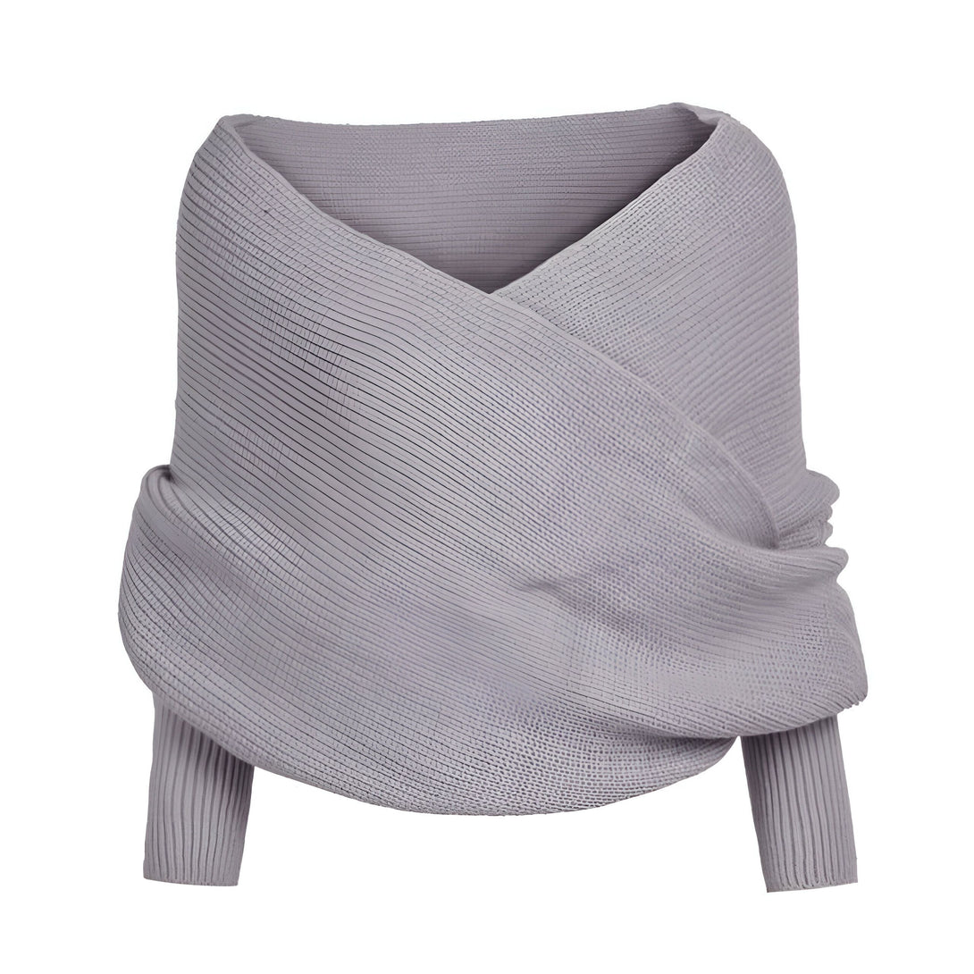 Châle Femme Hiver Tricot Cache-Cœur
