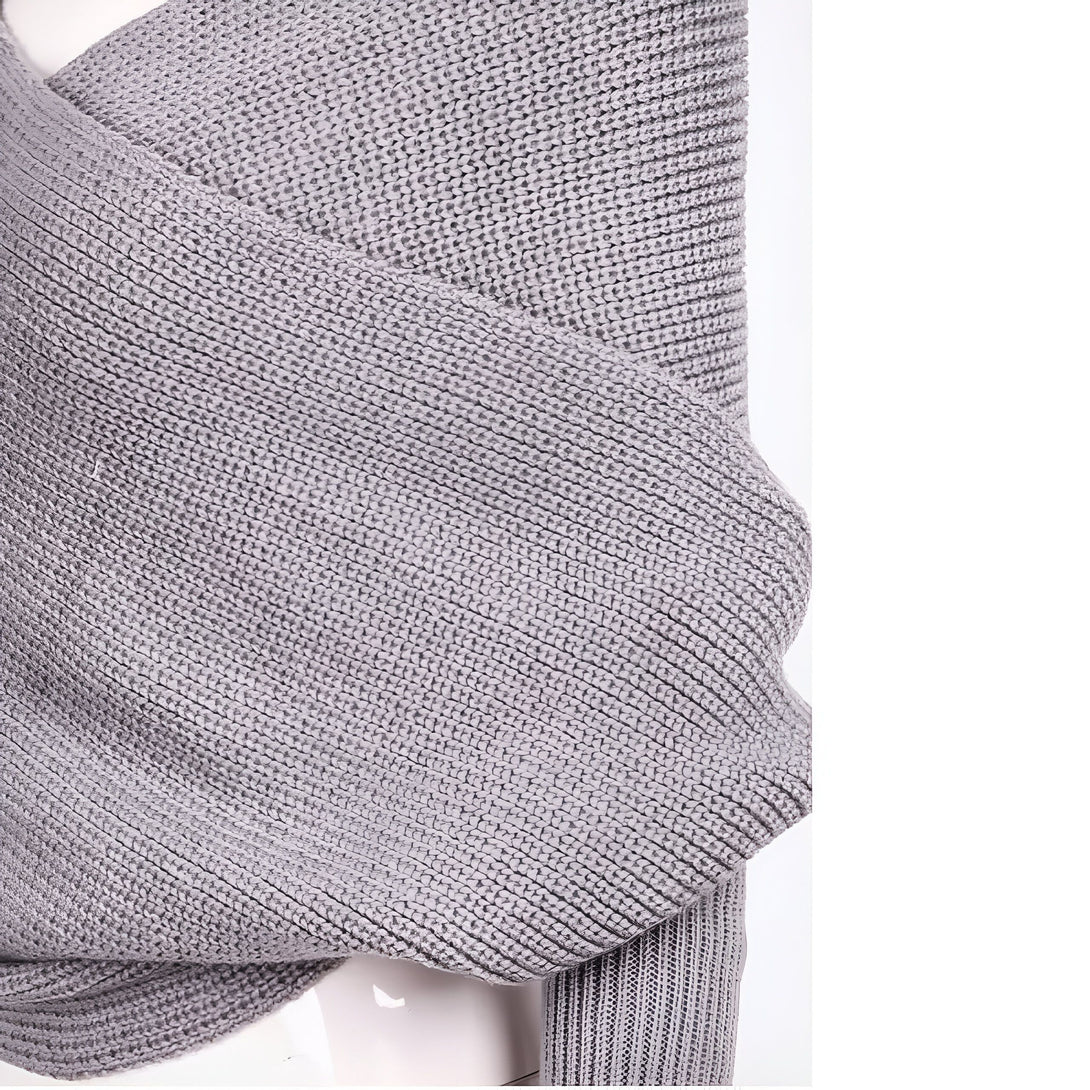 Châle Femme Hiver Tricot Cache-Cœur
