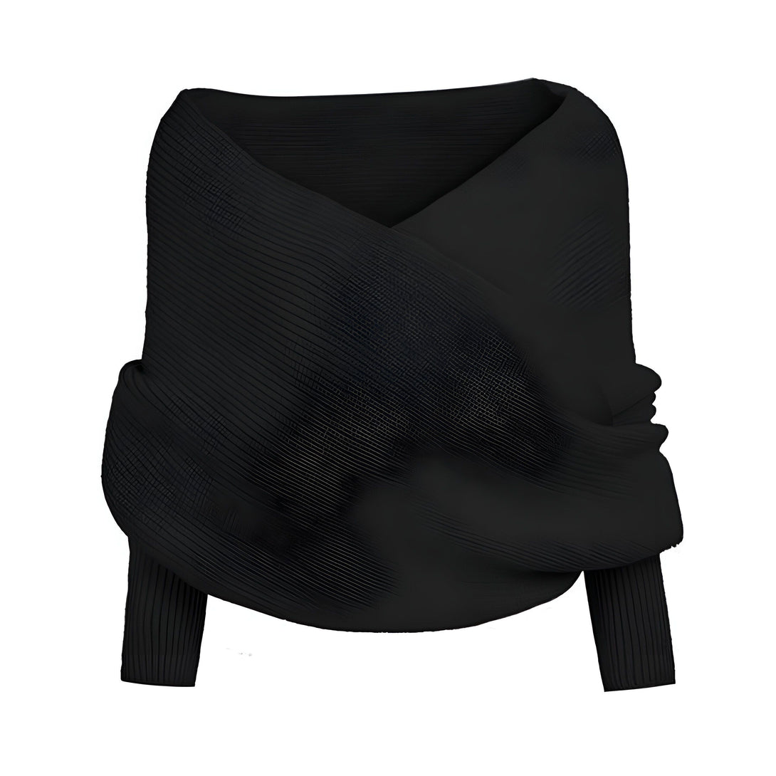 Châle Femme Hiver Tricot Cache-Cœur
