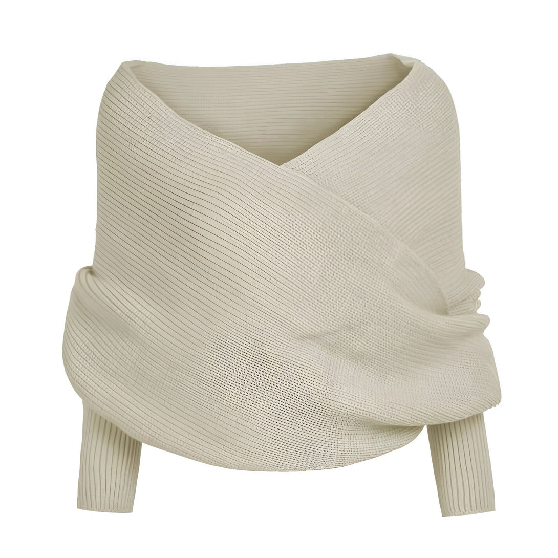 Châle Femme Hiver Tricot Cache-Cœur
