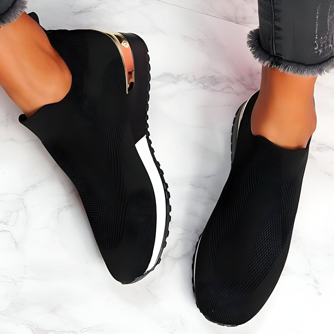 Chaussures Femme été - Sneakers Tricotées Sans Lacets
