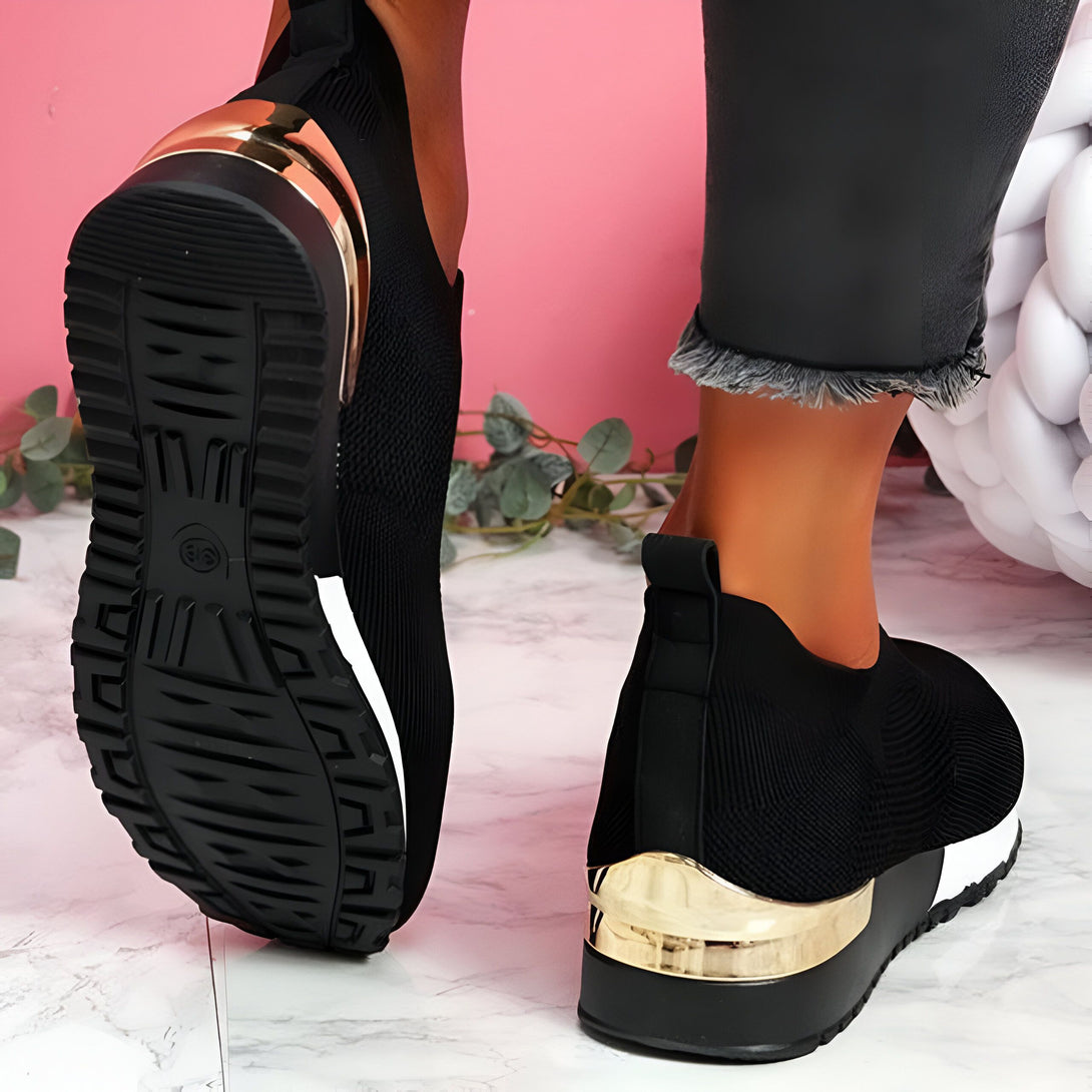 Chaussures Femme été - Sneakers Tricotées Sans Lacets
