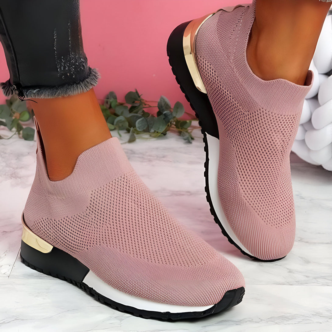 Chaussures Femme été - Sneakers Tricotées Sans Lacets
