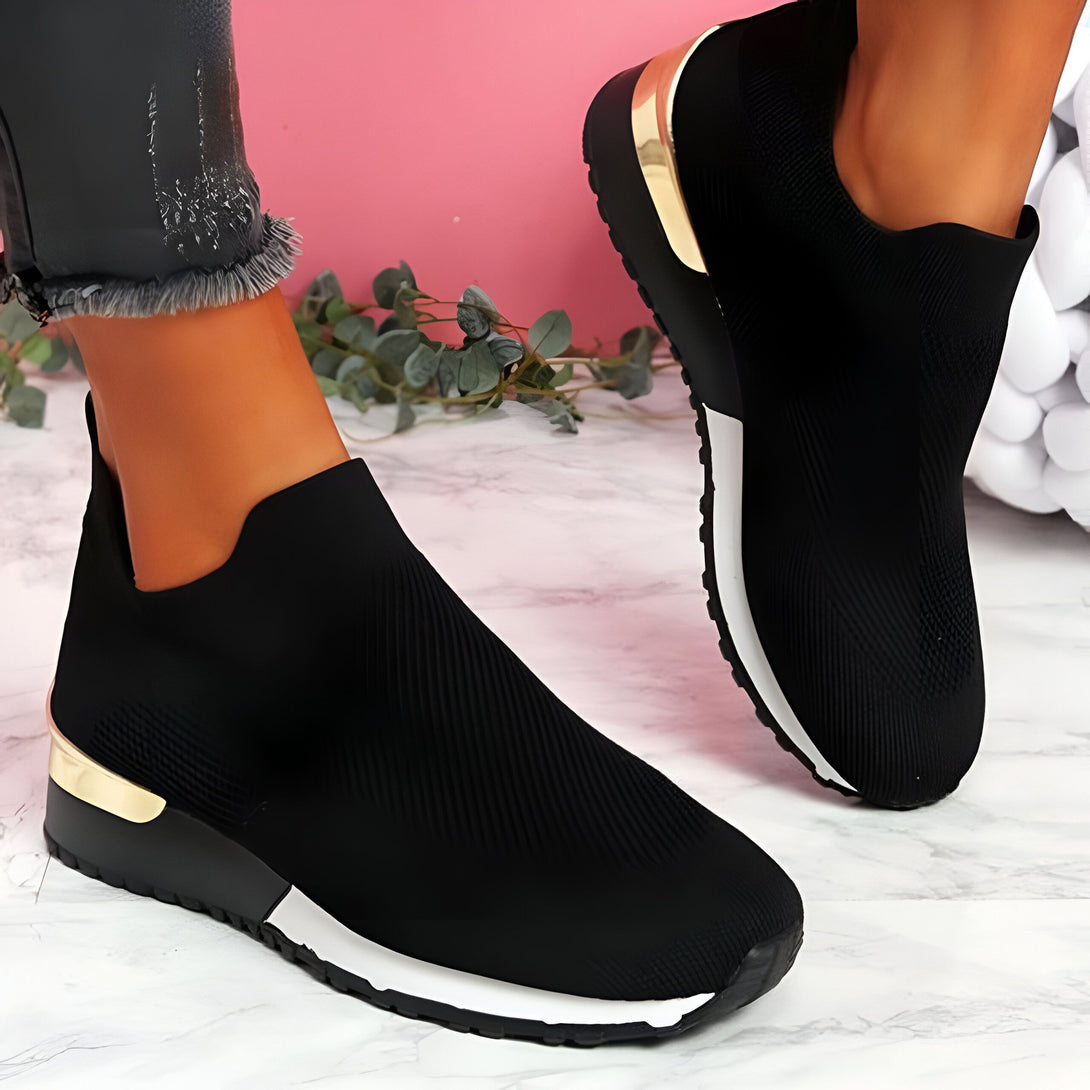 Chaussures Femme été - Sneakers Tricotées Sans Lacets
