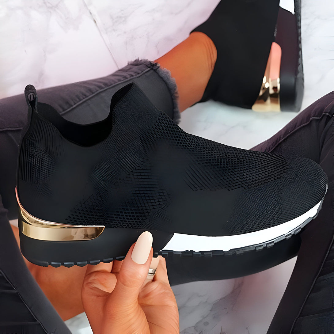 Chaussures Femme été - Sneakers Tricotées Sans Lacets
