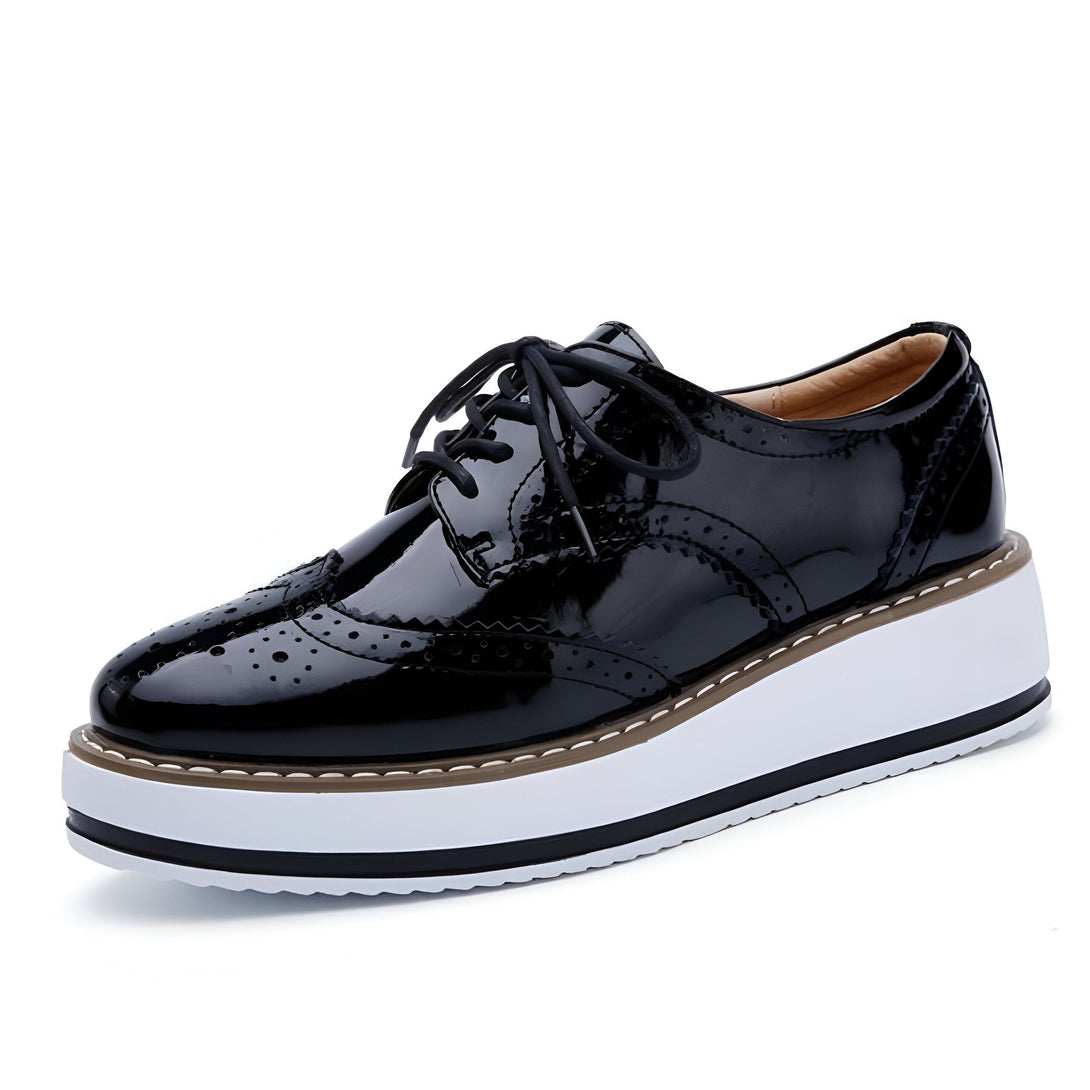 Chaussures Oxford Femme Chic Bordeaux
