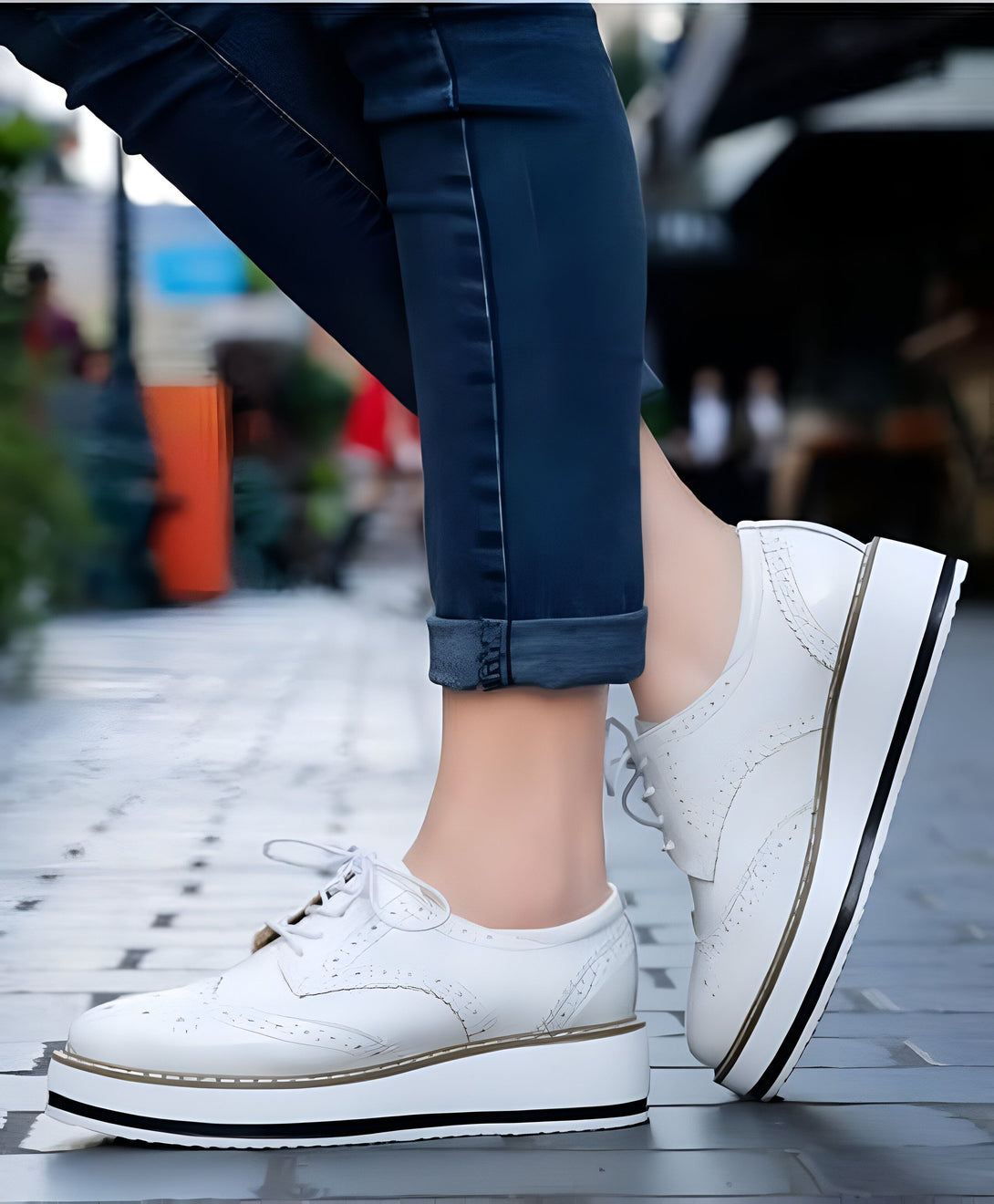 Chaussures Oxford Femme Chic Bordeaux
