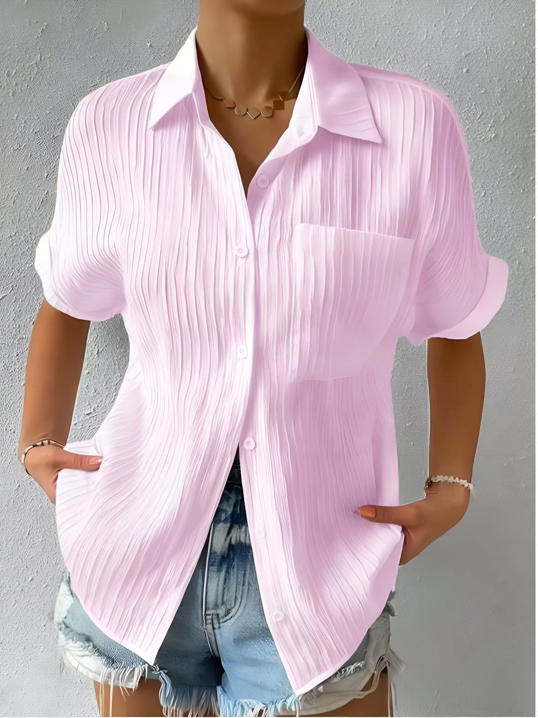 Chemise Femme Coton Manches Courtes
