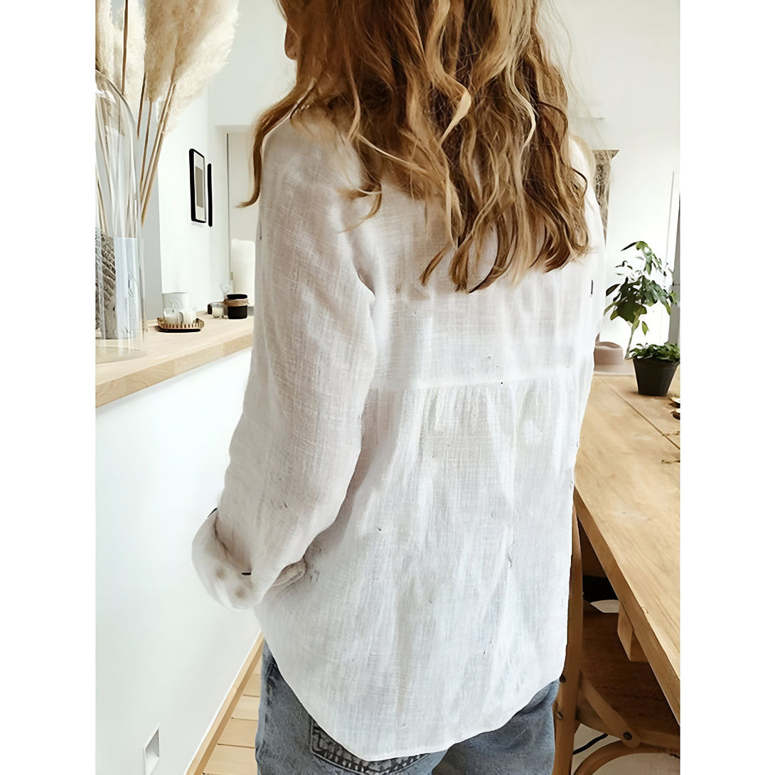 Chemise Femme Manches Longues Coton Polyester
